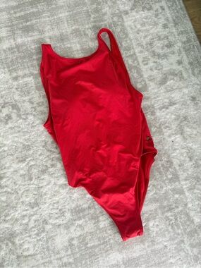 La Vie en Rose Baywatch inspired Red One-Piece Swimsuit